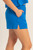 Royal Blue Boxy Pocket Top & Shorts Set