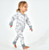 Burlebo Infant White Camo Zip Up