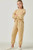 Girls' Mustard Stripe Jogger Set