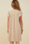 Girls' Taupe Crochet Trim Knit Dress