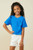 Girls' Ruffle Pocket Royal Blue Top