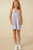 Girls' Lavender Bow Front Romper