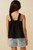 Girls' Black Button Detail Tank