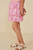 Girls' Pink Sequins Tiered Skirt
