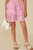 Girls' Pink Sequins Tiered Skirt
