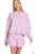 Lilac Sweatshirt & Shorts Set