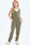 Girls' Black Ribbed Sleeveless Jumpsuit