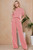 Salmon Wave Rib Pants Set