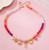 Multicolor Bead Charm Necklace