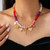 Multicolor Bead Charm Necklace