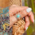 Turquoise Teardrop Natural Stone Ring