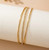 Gold Crystal Bangle Bracelet Set