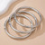 Chunky Triple Tube Bangle Set