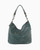 Dusty Blue Double Front Zipper Hobo Bag