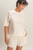 Taupe Stripe French Terry Shorts Set