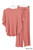 Winter Rose Ribbed Rayon Pants Set
