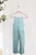 Girls' Washed Blue Knit Jumpsuit
