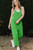 Washed Green Knit Jumpsuit