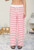 Red Stripe Collared Top & Pants Set