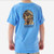 Burlebo Mallard Camo Dog Periwinkle Blue Youth Tee