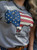 Patriotic Buffalo Grey Tee
