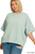 Dusty Green Ribbed Knit Plus Top