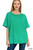 Kelly Green Acid Wash French Terry Top