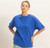 Cobalt French Terry Crewneck Top