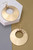 Matte Gold Hammered Disc Earrings
