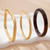 Tortoise Shell & Gold Bangle Set