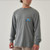Burlebo Field Companion Dark Heather Grey Long Sleeve Tee