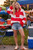 Red Varsity Stripe Zip Pullover
