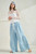 Washed Chambray Denim Wide Leg Pants
