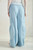 Washed Chambray Denim Wide Leg Pants