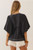 Ink Embroidered Vneck Plus Blouse