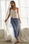 Washed Cotton Gauze Denim Cropped Plus Pants