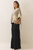 Washed Black Cotton Gauze Tiered Plus Pants