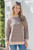Leopard Print Mock Neck Sweatshirt