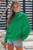 Kelly Green Reversible Mock Neck Sweatshirt