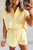Butter Yellow Plus Polo & Shorts Set