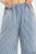 Denim Blue Stripe Wide Leg Pants