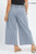 Denim Blue Stripe Wide Leg Plus Pants