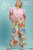 Cream Floral Print Wide Leg Plus Pants