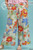 Cream Floral Print Wide Leg Plus Pants