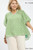 Sage & Cream Abstract Print Plus Top