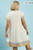 Oatmeal Contrast Trim Plus Babydoll Dress
