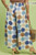 Blue Mix Dot Print Wide Leg Plus Pants