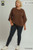 Cocoa Round Hem Raglan Sleeve Plus Top