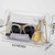 Clear Concert Gold Clasp Purse