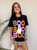 Boo Stacked Black Tee